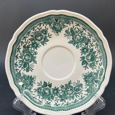 Vintage Villeroy & Boch Fasan Green coffee set for 4, vitrified porcelain,