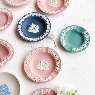 Set of 9 ,Pink Wedgwood Jasperware Trinket Dish
Made in England

Round Trinket Dish diameter: 11.2 cm