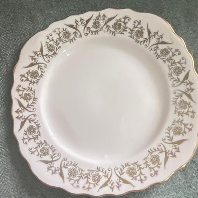 Vintage Colclough Bone China Trio Pink & Gold English Teacup Saucer Set Afternoon Tea Shabby Chic