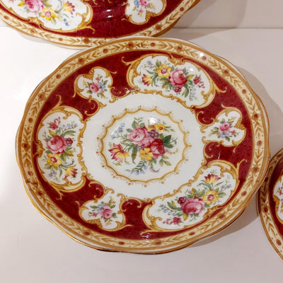 Royal Albert "Lady Hamilton" teacup and saucer sets ( set of 2)