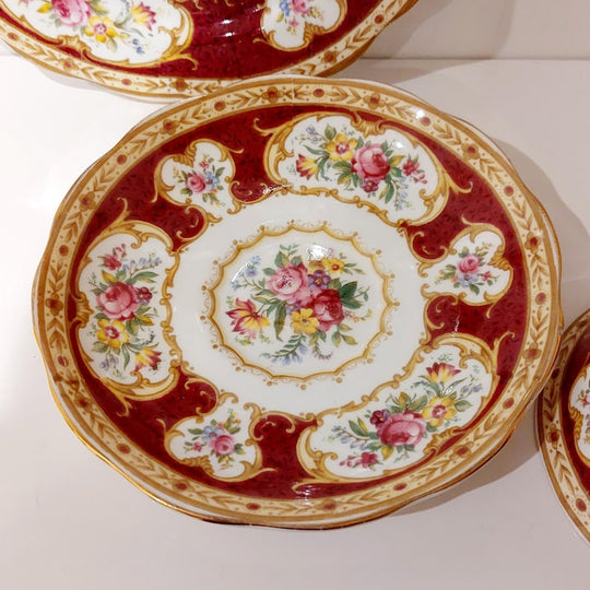 Royal Albert "Lady Hamilton" teacup and saucer sets ( set of 2)