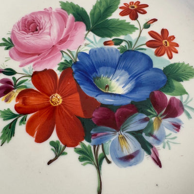 Antique Meissen Rococo Floral Plate 8.25”